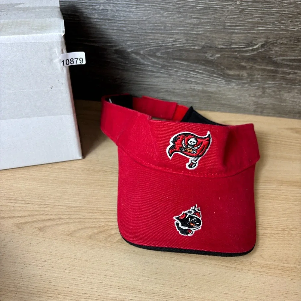 Tampa Bay Buccaneers Hat Visor Strap Back Red NFL Football Reebok